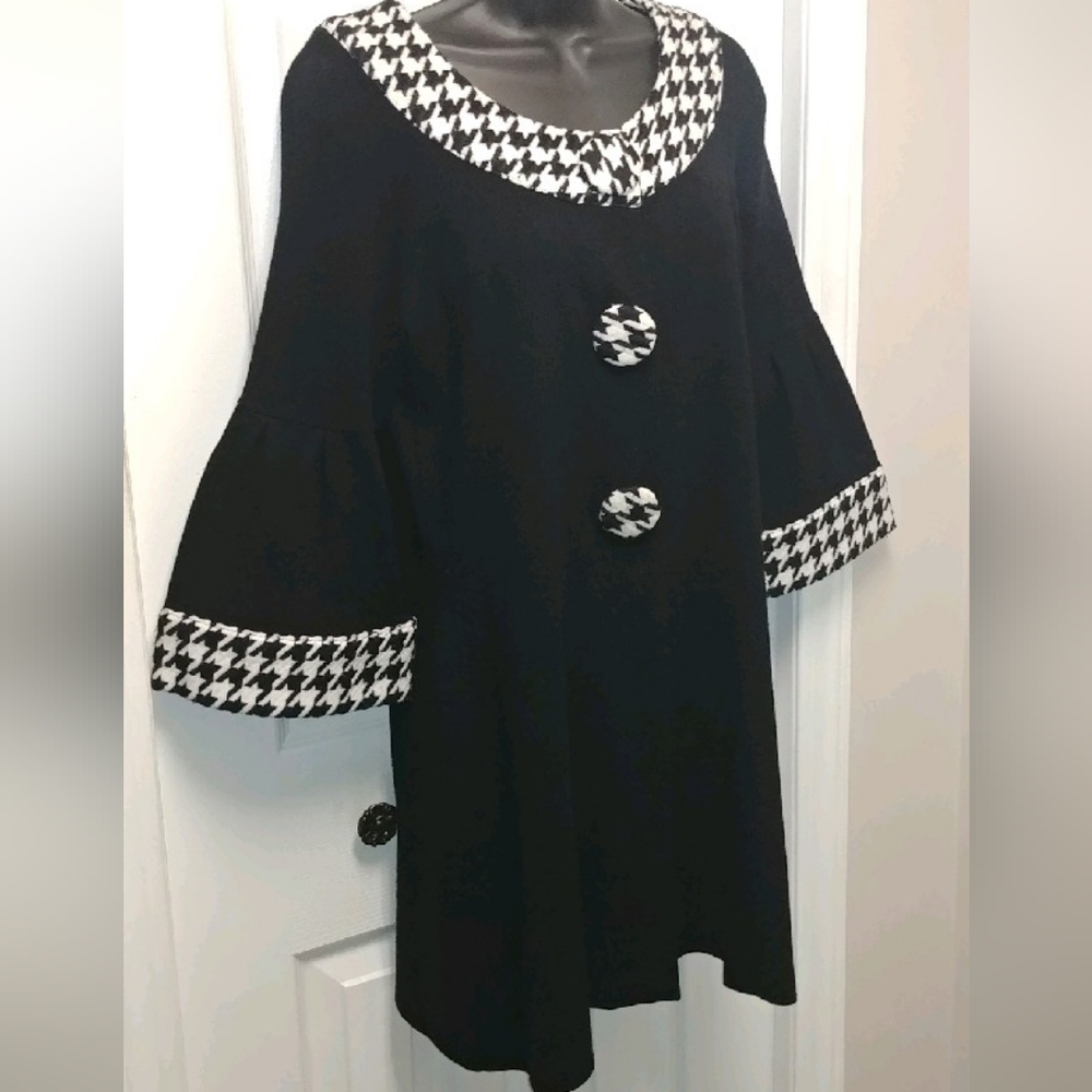 Belldini Houndstooth Dress Jacket